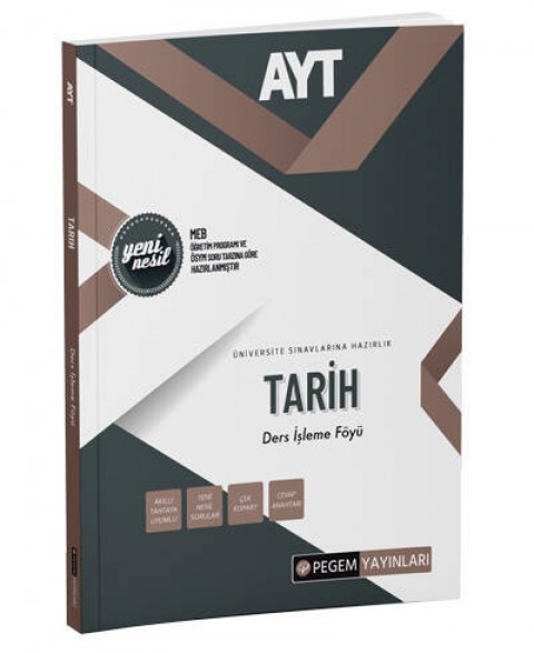 AYT Tarih Ders İşleme Föyü Pegem Akademi Yayıncılık