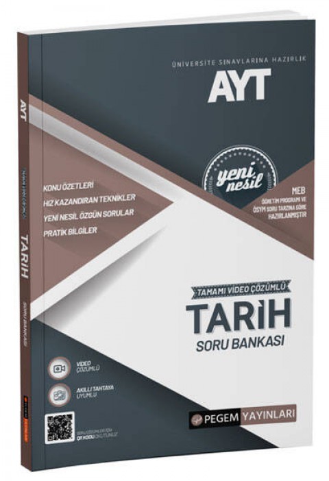 AYT Tarih Soru Bankası Pegem Akademi Yayıncılık