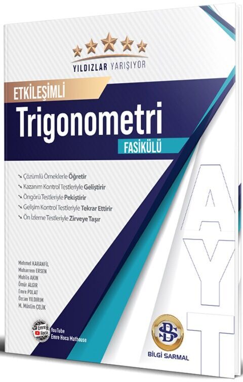 AYT Trigonometri Yıldızlar Yarışıyor Etkileşimli Fasikülü Bilgi Sarmal Yayınları
