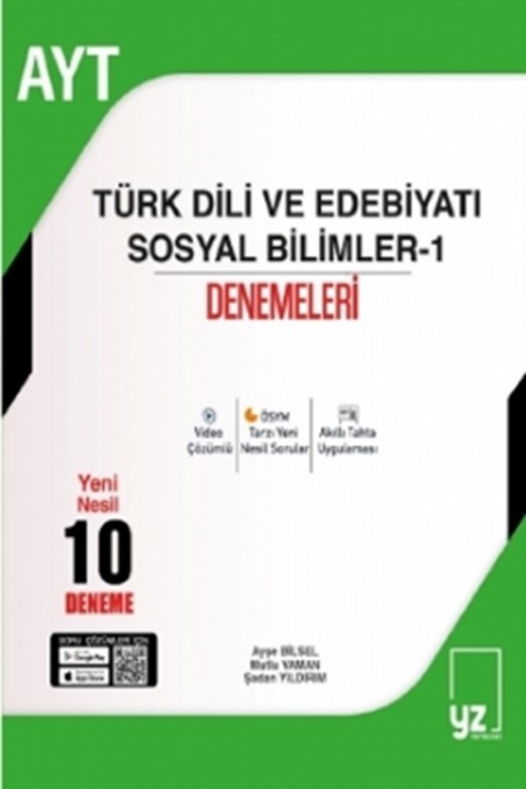 AYT Türk Dili ve Edebiyatı - Sosyal Bilimleri-1 10 Denemeleri YZ Yayınları