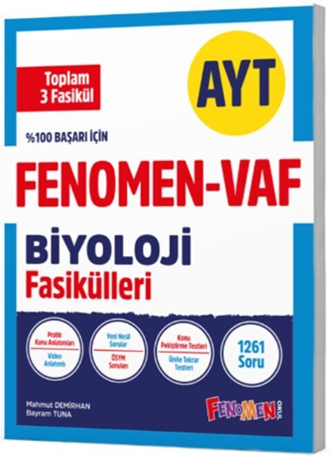 AYT VAF Biyoloji Fasikülleri Seti Fenomen Yayınları
