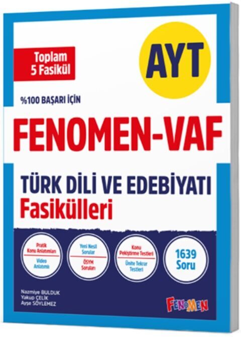 AYT VAF Türk Dili ve Edebiyatı Fasikülleri Seti Fenomen Yayınları