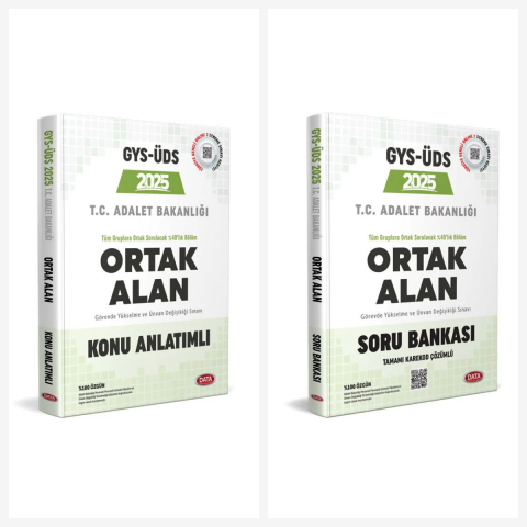Adalet Bakanlığı GYS-ÜDS Ortak Alan Konu Anlatımlı Soru Bankası Seti Data Yayınları