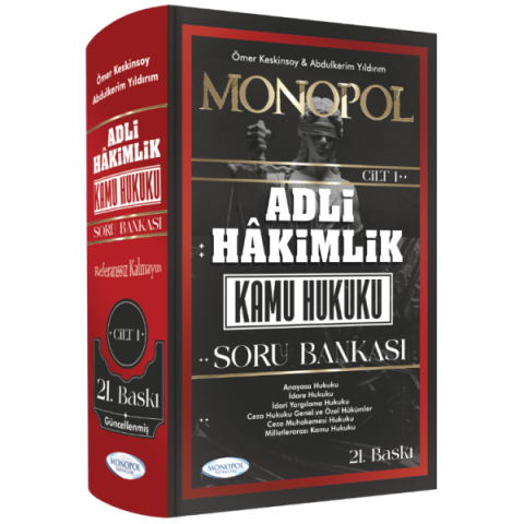 Adli Hakimlik Kamu Hukuku Soru Bankası 21. Baskı Monopol Yayınları