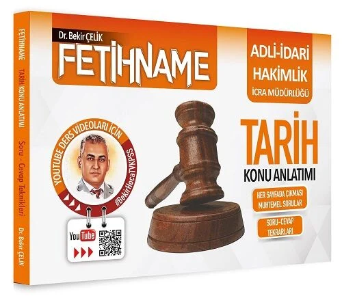 Adli İdari Hakimlik İcra Müdürlüğü FETİHNAME Tarih Konu Anlatımı Bekir Çelik Yayınları