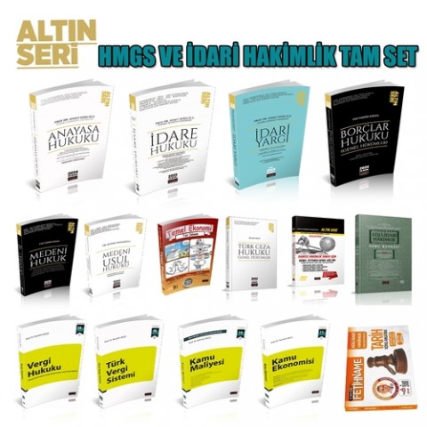 Altın Seri İdari Hakimlik Sınavlarına Hazırlık Konu Anlatımlı Set Savaş Yayınları