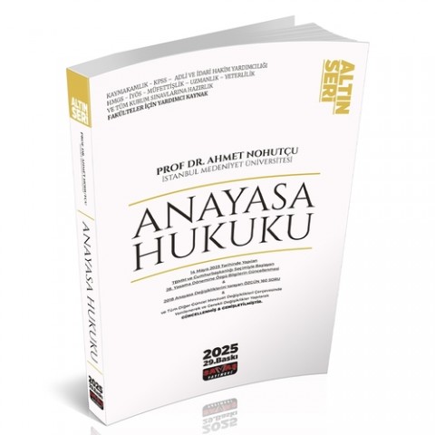 Anayasa Hukuku Konu Anlatımı Altın Seri Şubat 2025 Savaş Yayınları