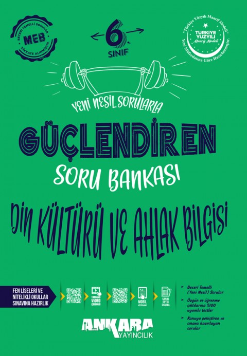 Ankara 6. Sınıf Din Kültürü ve Ahlak Bilgisi Güçlendiren Soru Bankası Ankara Yayıncılık