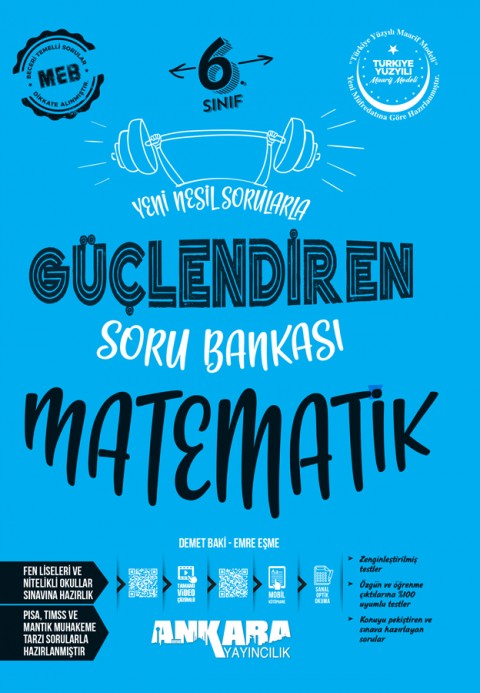 Ankara 6. Sınıf Matematik Güçlendiren Soru Bankası Ankara Yayıncılık
