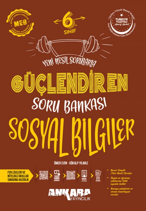 Ankara 6. Sınıf Sosyal Bilgiler Güçlendiren Soru Bankası Ankara Yayıncılık