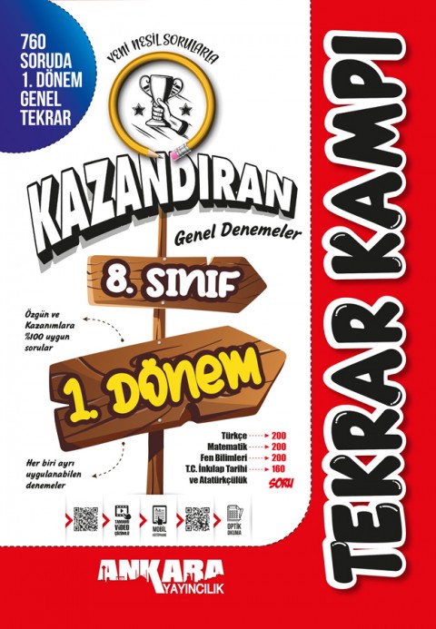 Ankara 8. Sınıf Kazandıran 1. Dönem Tekrar Kampı Ankara Yayıncılık