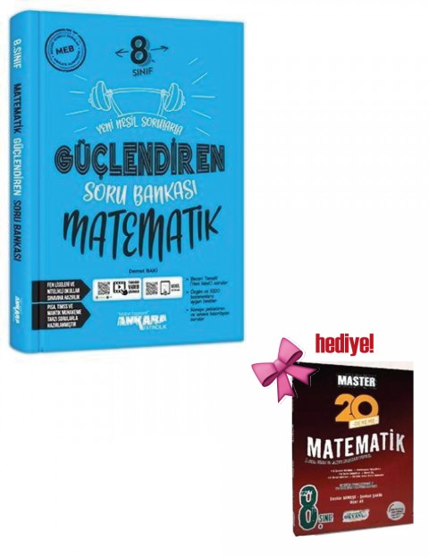 Ankara 8. Sınıf Matematik Güçlendiren Soru Bankası + Okyanus Matematik Deneme Hediyeli