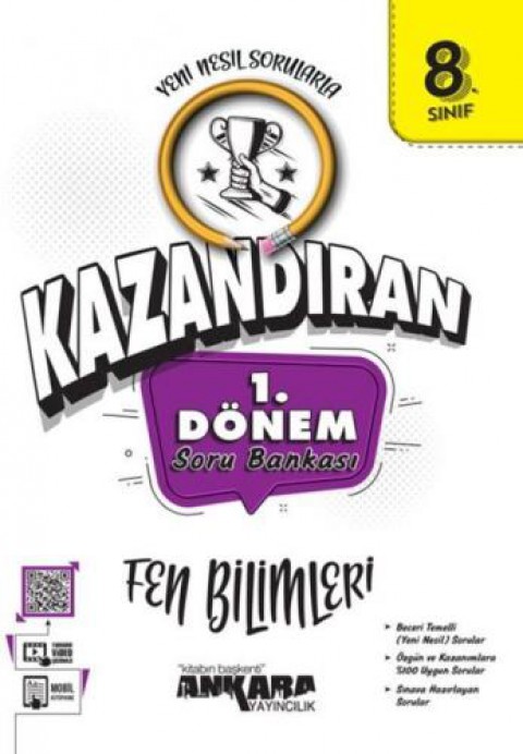 Ankara Yayınları 8. Sınıf LGS Fen Bilimleri 1. Dönem Soru Bankası