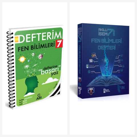 Arı 7. Sınıf Fen Bilimleri Akıllı Defter Seti 2 Kitap İsem ve Arı Yayınları