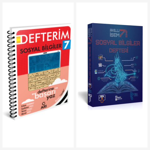 Arı 7. Sınıf Sosyal Bilgiler Akıllı Defter Seti 2 Kitap İsem ve Arı Yayınları