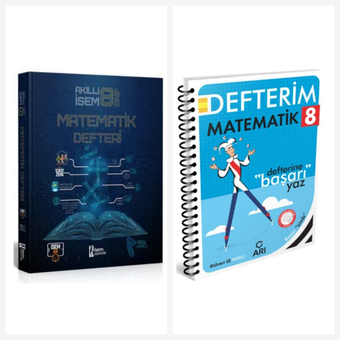 Arı 8. Sınıf Matematik Akıllı Defter Seti 2 Kitap İsem ve Arı Yayınları
