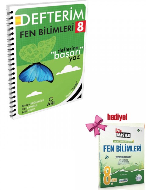 Arı 8.Sınıf Fenito Fen Bilimleri Defterim Arı Yayınları + Okyanus Fen Soru Hediyeli