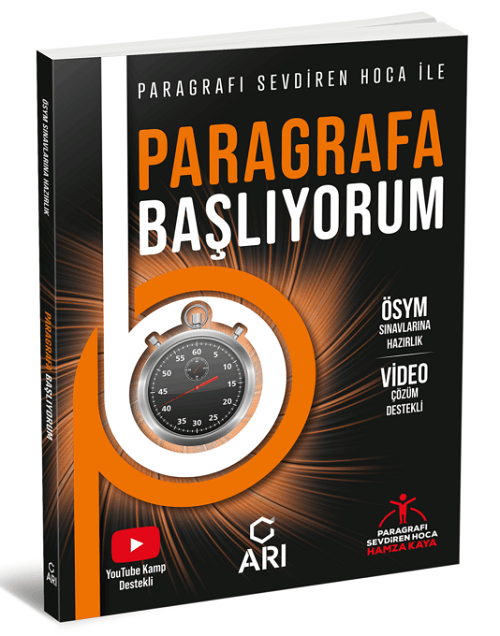 Arı YKS TYT AYT KPSS Paragrafa Başlıyorum Soru Bankası Çözümlü - Hamza Kaya Arı Yayınları