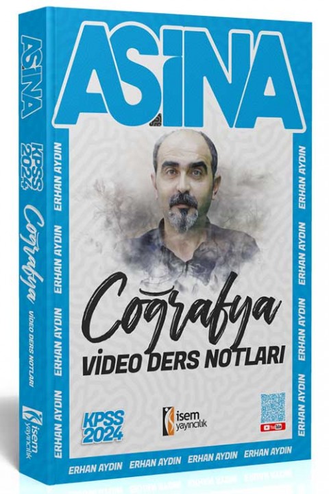 Aşina 2024 KPSS Coğrafya Video Ders Notu İsem Yayıncılık