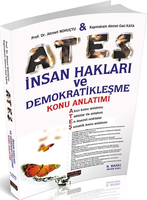 Ateş İnsan Hakları ve Demokratikleşme Konu Anlatımı Savaş Yayınevi