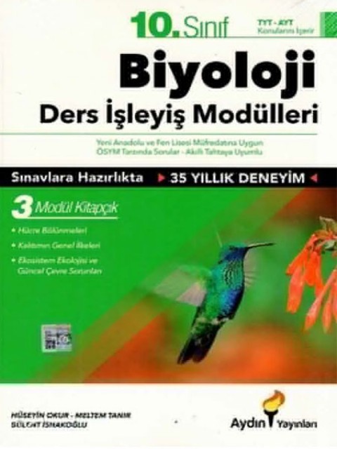 10. Sınıf Biyoloji Ders İşleyiş Modülleri Aydın Yayınları