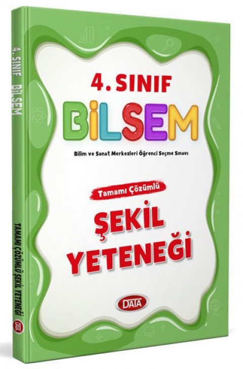 BİLSEM 4. Sınıf Tamamı Çözümlü Şekil Yeteneği Yeni Tarz Data Yayınları