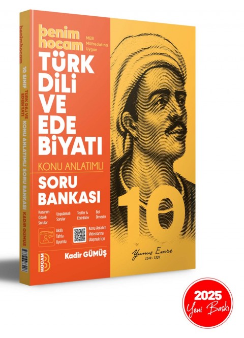 Benim Hocam 10. Sınıf Türk Dili ve Edebiyatı Konu Anlatımlı Soru Bankası Benim Hocam Yayınları