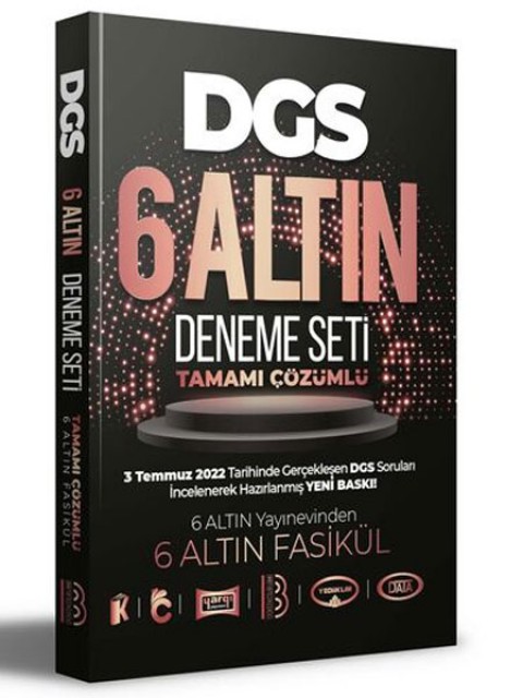 2023 DGS Tamamı Çözümlü 6 Altın Deneme Seti Benim Hocam Yayıncılık