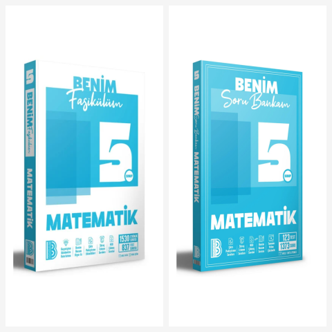 Benim Hocam 5. Sınıf Matematik Benim Fasikülüm + Soru Bankası Seti 2 Kitap Benim Hocam Yayınları