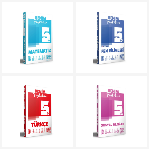 Benim Hocam 5. Sınıf Tüm Dersler Benim Fasikülüm Seti 4 Kitap Benim Hocam Yayınları