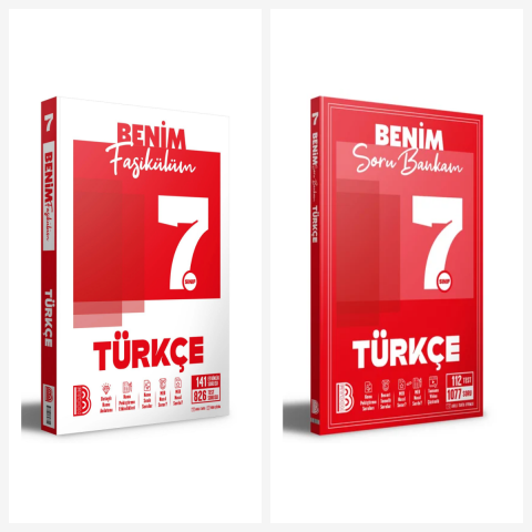 Benim Hocam 7. Sınıf Türkçe Benim Fasikülüm + Soru Bankası Seti 2 Kitap Benim Hocam Yayınları