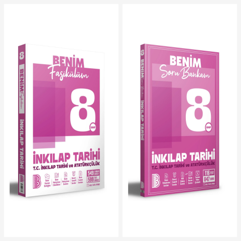Benim Hocam 8. Sınıf T.c. İnkilap Tarihi Benim Fasikülüm + Soru Bankası Seti 2 Kitap Benim Hocam Yayınları