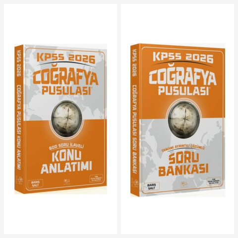 CBA 2026 KPSS Coğrafya Pusulası Konu Anlatımı + Soru Bankası 2 li Set - Barış Salt CBA Yayınları