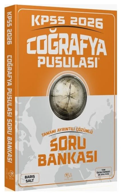 CBA 2026 KPSS Coğrafya Pusulası Soru Bankası Çözümlü - Barış Salt CBA Yayınları