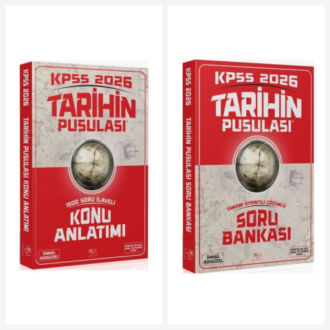 CBA 2026 KPSS Tarihin Pusulası Konu Anlatımı + Soru Bankası 2 li Set - İsmail Adıgüzel CBA Yayınları