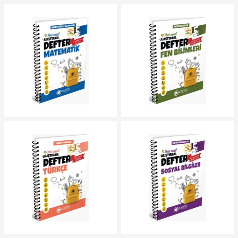 Çanta 5.Sınıf Tüm Dersler Okula Yardımcı Alıştıran Defter Çanta Yayınları
