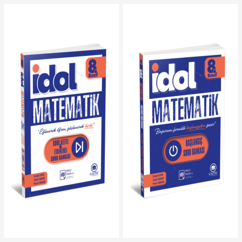 Çanta 8.Sınıf Matematik İDOL Soru Bankası Seti 2 Kitap Çanta Yayınları