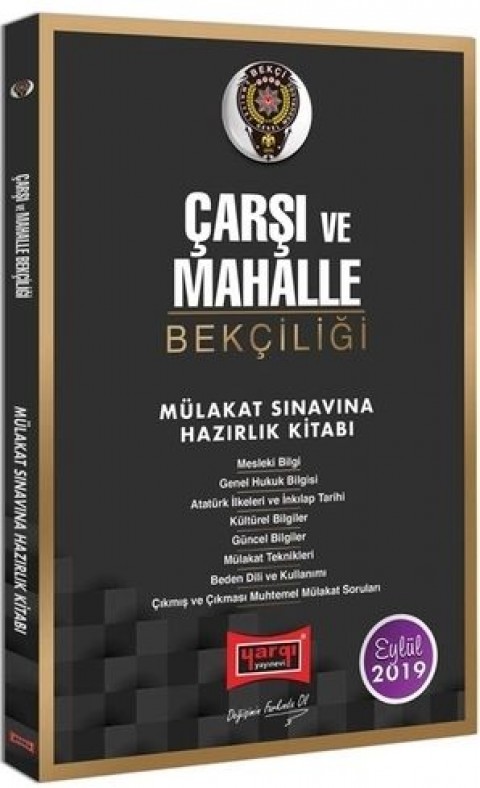 Çarşı ve Mahalle Bekçiliği Mülakat Sınavına Hazırlık Kitabı Yargı Yayınları