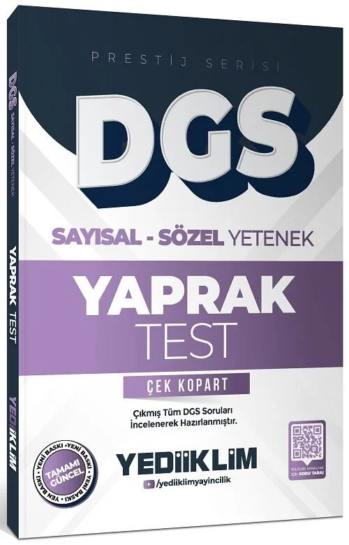 DGS Prestij Yaprak Test Çek Kopart Yediiklim Yayınları