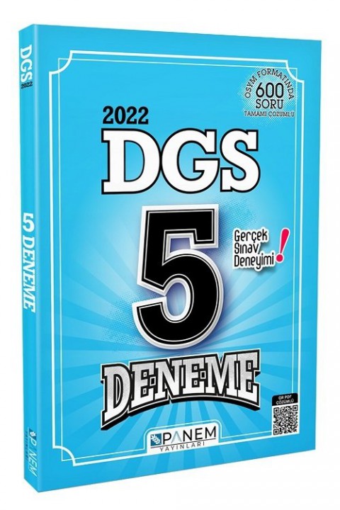 DGS Tamamı Çözümlü 5 Deneme Sınavı Panem Yayınları