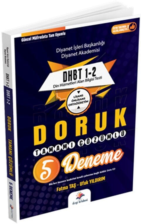 DHBT Tamamı Çözümlü 5 Deneme Sınavı Dizgi Kitap Yayınları