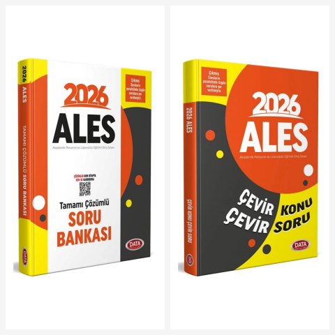 Data 2026 ALES Soru Bankası + Çevir Konu Çevir Soru Seti 2 Kitap Data Yayınları