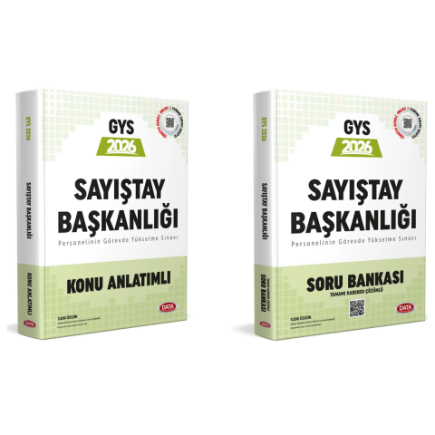 Data 2026 GYS Sayıştay Başkanlığı Konu Anlatımlı Soru Bankası Seti Data Yayınları