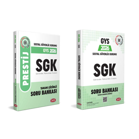 Data 2026 GYS Sosyal Güvenlik Kurumu SGK Soru Bankası Seti 2 Kitap Data Yayınları