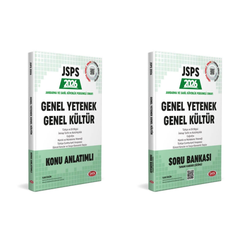 Data 2026 JSPS Genel Yetenek - Genel Kültür Konu Anlatımlı Soru Bankası Seti 2 Kitap Data Yayınları