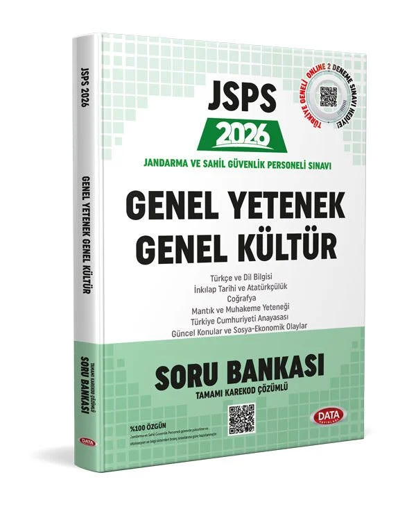 Data 2026 JSPS Genel Yetenek - Genel Kültür Soru Bankası - Karekod Çözümlü Data Yayınları