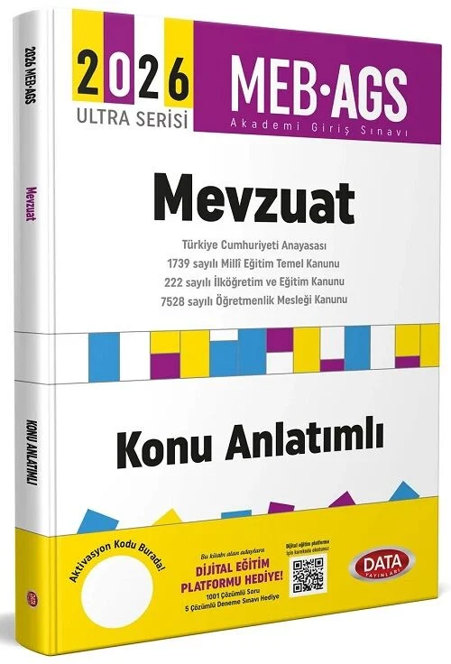 Data 2026 MEB-AGS Mevzuat Konu Anlatımlı Ultra Serisi Data Yayınları
