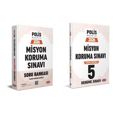 Data 2026 Polis Misyon Koruma Sınavı Soru Bankası ve Deneme Sınavı Seti Data Yayınları