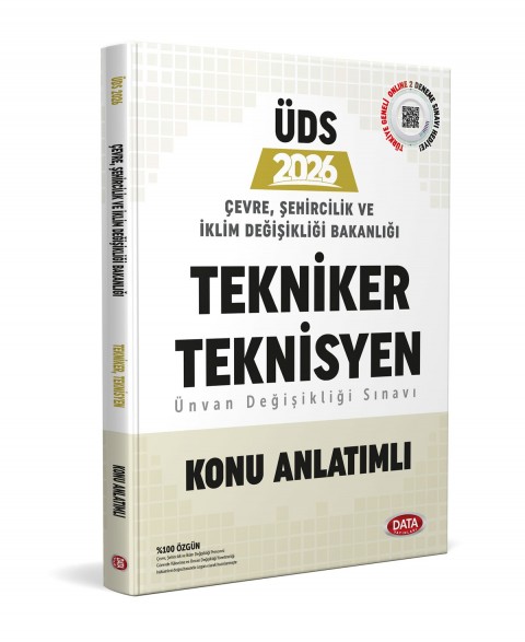 Data 2026 ÜDS Çevre, Şehircilik ve İklim Değişikliği Bakanlığı Tekniker ve Teknisyen Konu Anlatımlı Data Yayınları