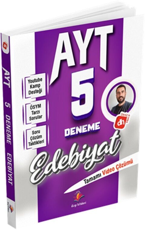Deniz Hoca AYT Edebiyat 5 Deneme Sınavı Dizgi Kitap Yayınları